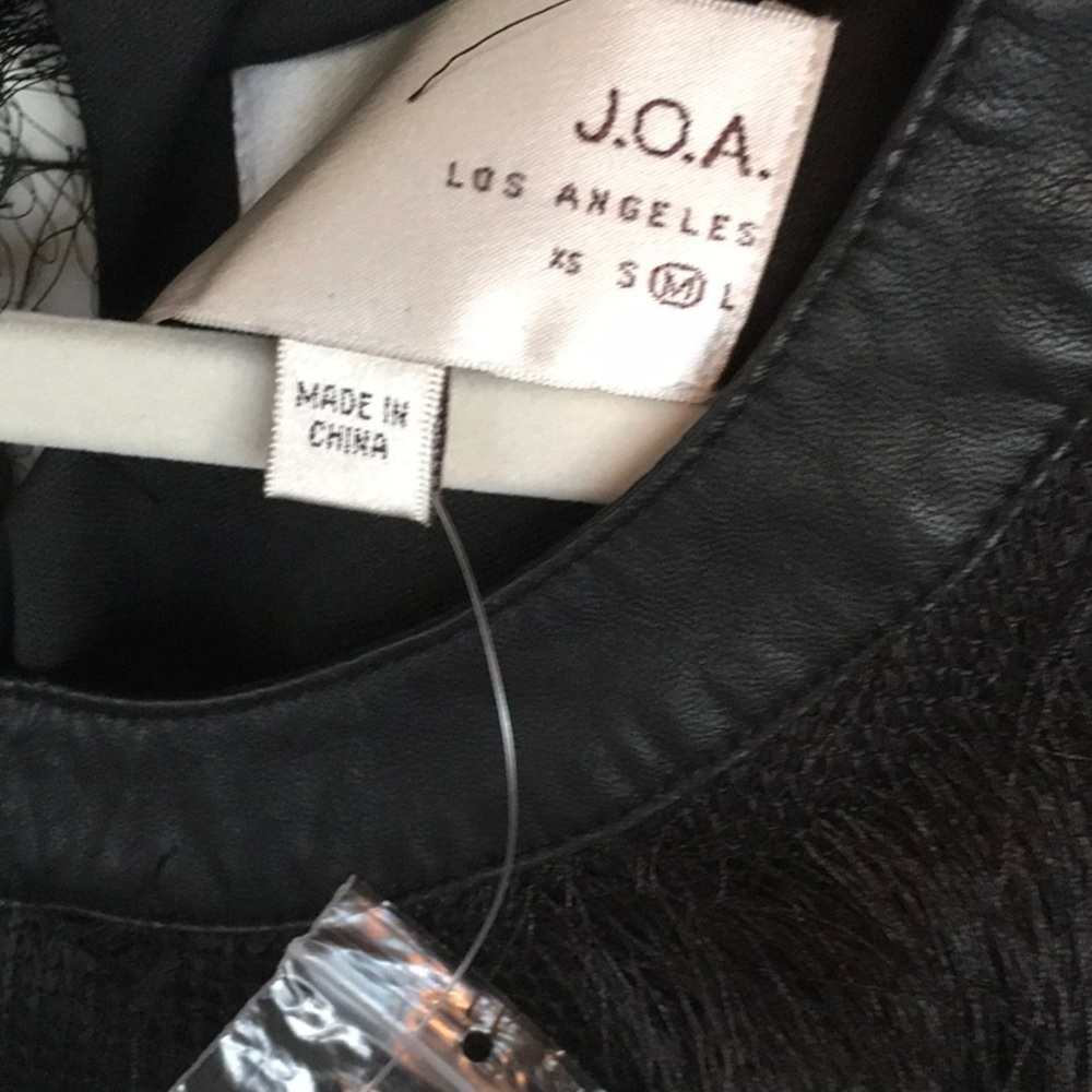NWOT J.O.A. Black Eyelash Dress - Picture 4 of 5